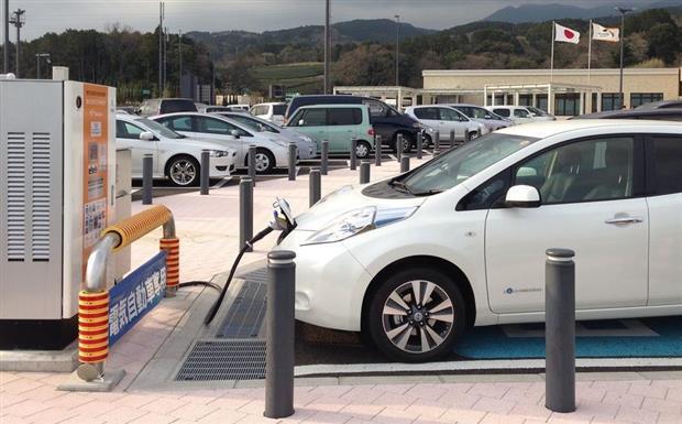 Nissan leaf borne de recharge rapide #8