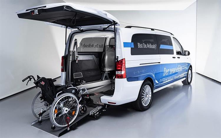 Mercedes e-Vito : l'électrique accessible aux fauteuils roulants